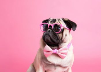 pug, dog, sunglasses
